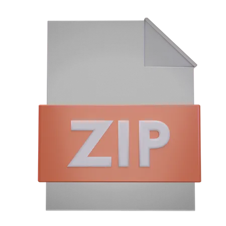 Archivo zip  3D Icon