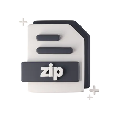 Archivo zip  3D Icon