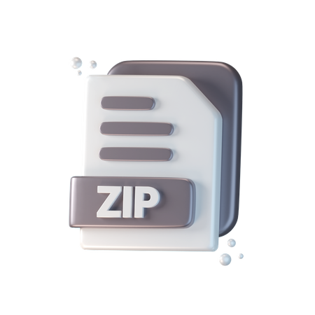 Archivo zip  3D Icon