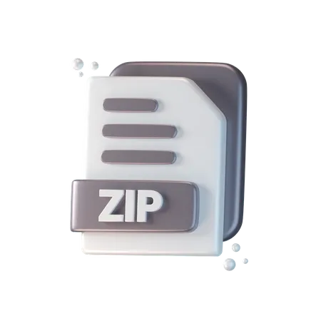 Archivo zip  3D Icon