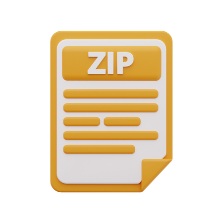 Archivo zip  3D Icon