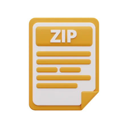 Archivo zip  3D Icon