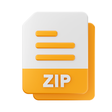 Archivo zip  3D Icon