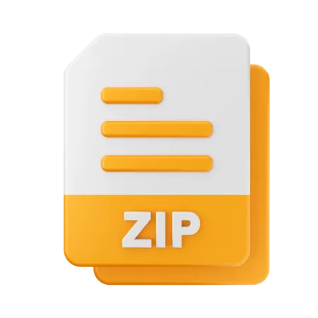 Archivo zip  3D Icon