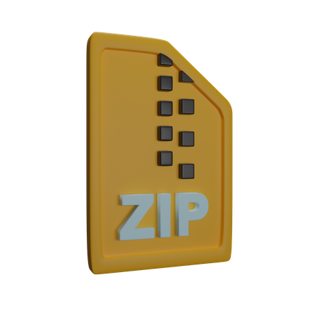 Archivo zip  3D Icon