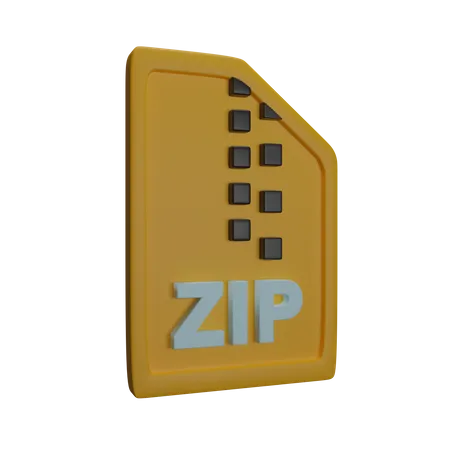 Archivo zip  3D Icon