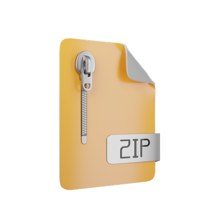 Archivo zip  3D Icon