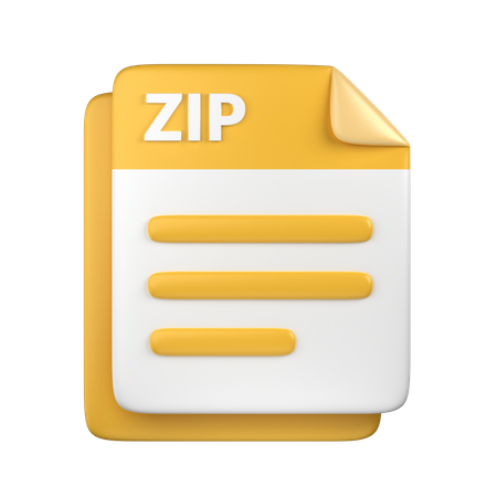 Archivo zip  3D Icon