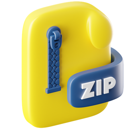 Archivo zip  3D Icon