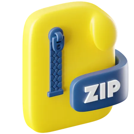 Archivo zip  3D Icon