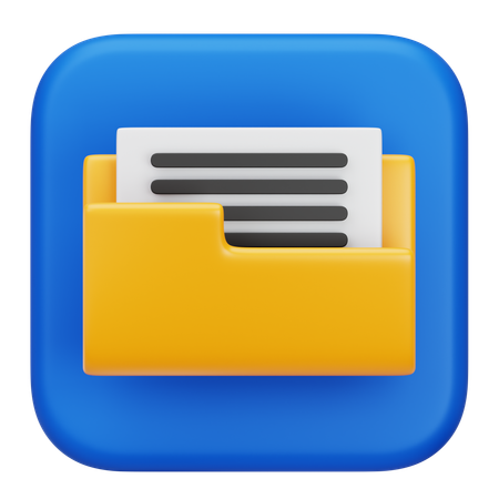 Archivos de documentos  3D Icon