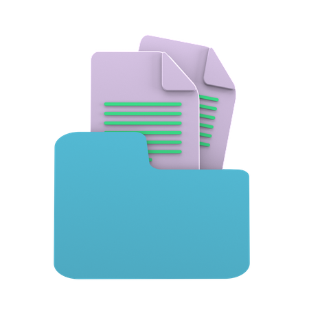 Archivos de documentos  3D Icon