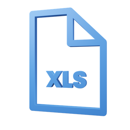 Archivos xls  3D Icon