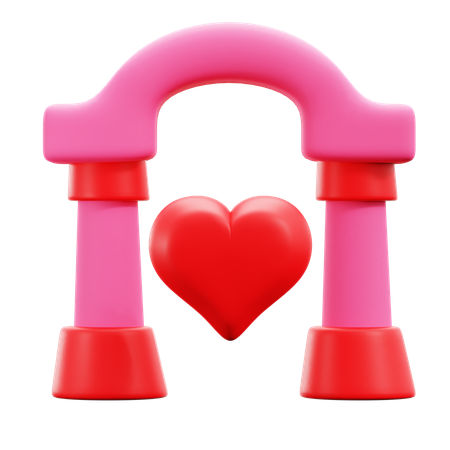 Arco de amor  3D Icon