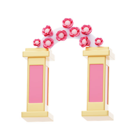 Arco de boda  3D Icon