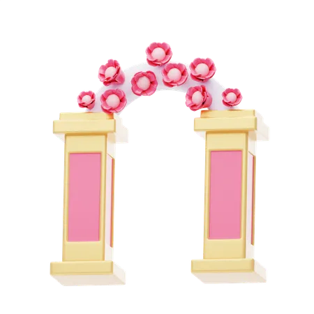 Arco de boda  3D Icon