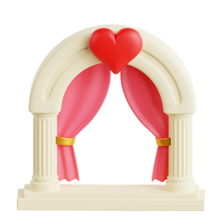 Arco de boda  3D Icon