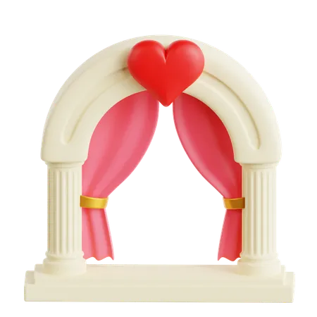 Arco de boda  3D Icon