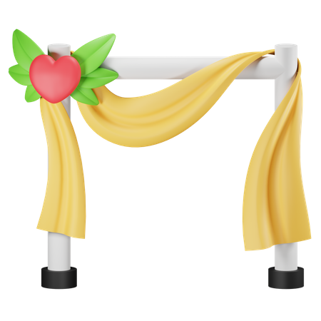 Arco de boda  3D Icon