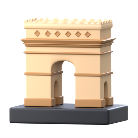 Arco de Triunfo  3D Icon