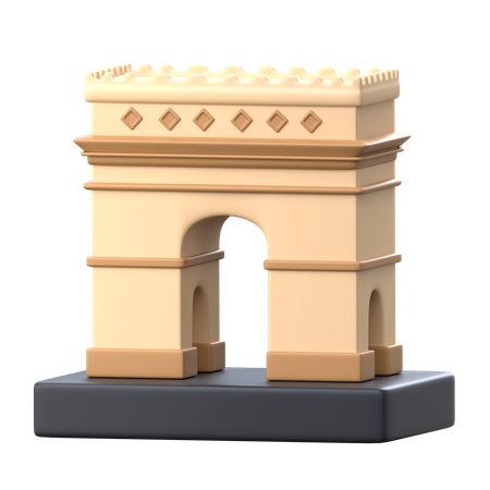 Arco do Triunfo  3D Icon