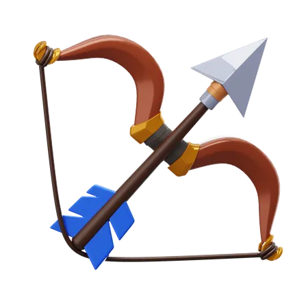 Arco e flecha  3D Icon