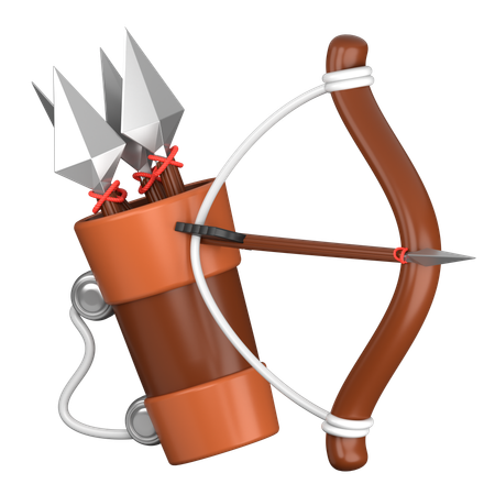 Arco e flecha  3D Icon