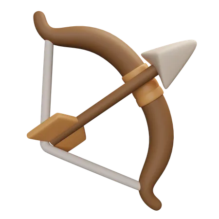 Arco e flecha  3D Icon