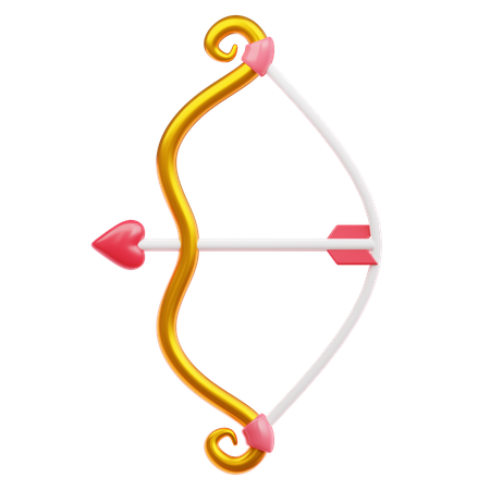 Arco e flecha do amor  3D Icon