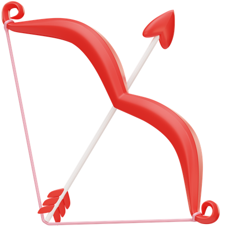 Arco e flecha do amor  3D Icon