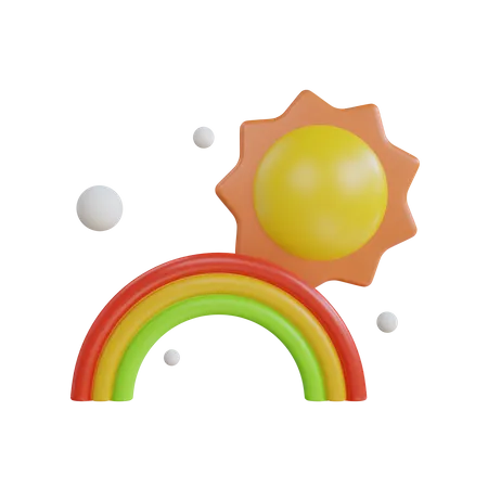 Arco-íris  3D Icon