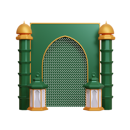 Arco islámico  3D Icon