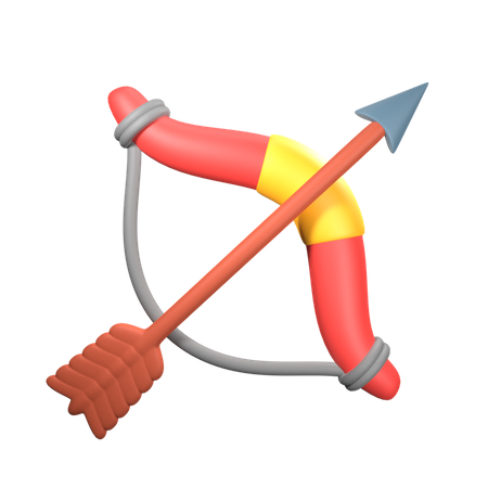 Arco y flecha  3D Illustration