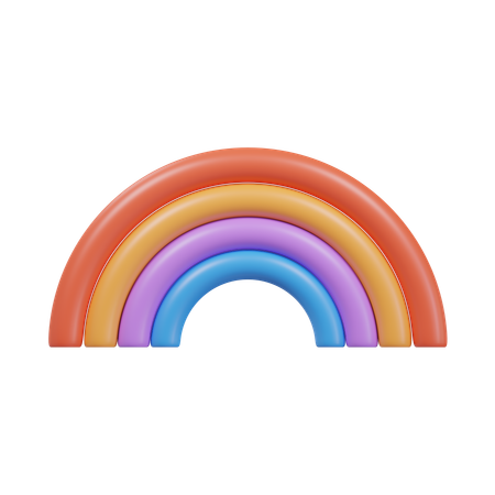 Arcoíris  3D Icon