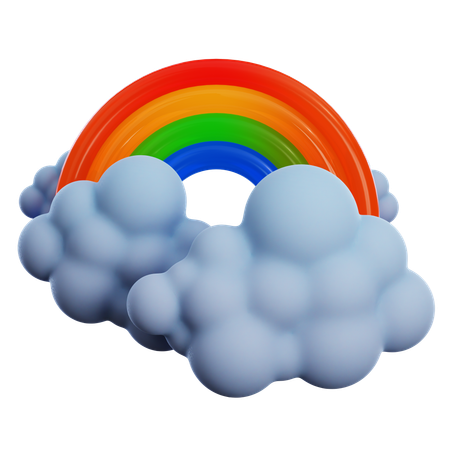 Arcoiris pesado  3D Icon