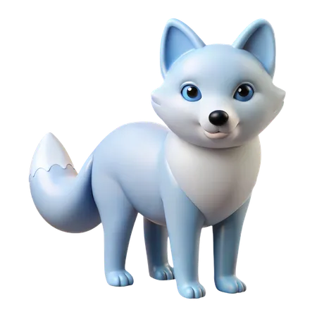 Arctic Fox  3D Icon