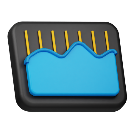 Area Chart  3D Icon