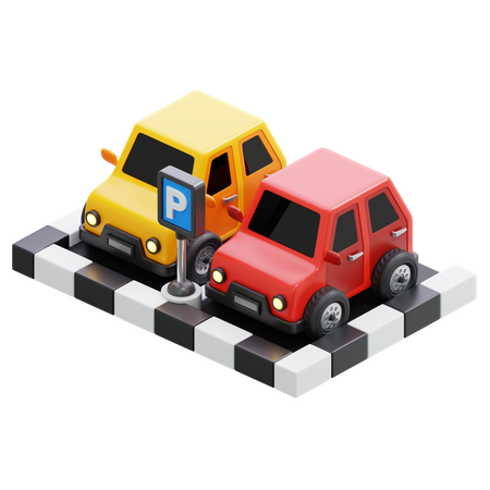 Estacionamento  3D Icon