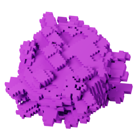 Área morada  3D Icon