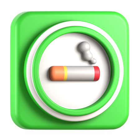 Área de fumantes  3D Icon