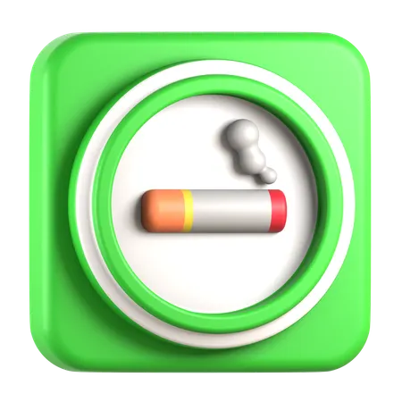 Área de fumantes  3D Icon