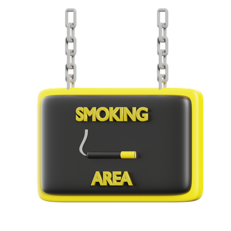 Área de fumantes  3D Icon