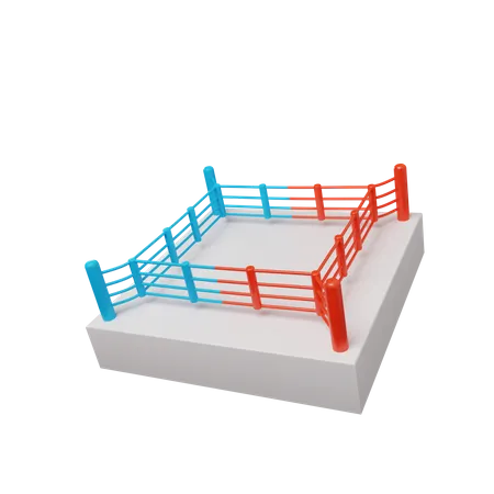 Arena de boxe  3D Illustration