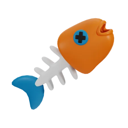 Arête de poisson  3D Icon