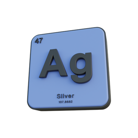 Argent  3D Illustration