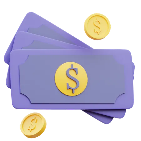 Pièces d'argent de paiement  3D Icon