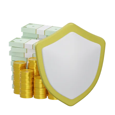 Assurance argent  3D Icon