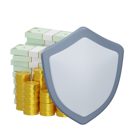 Assurance argent  3D Icon