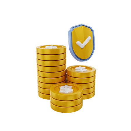 Assurance argent  3D Icon