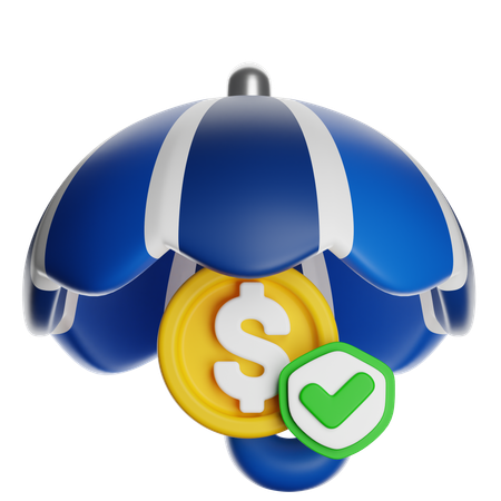 Assurance argent  3D Icon